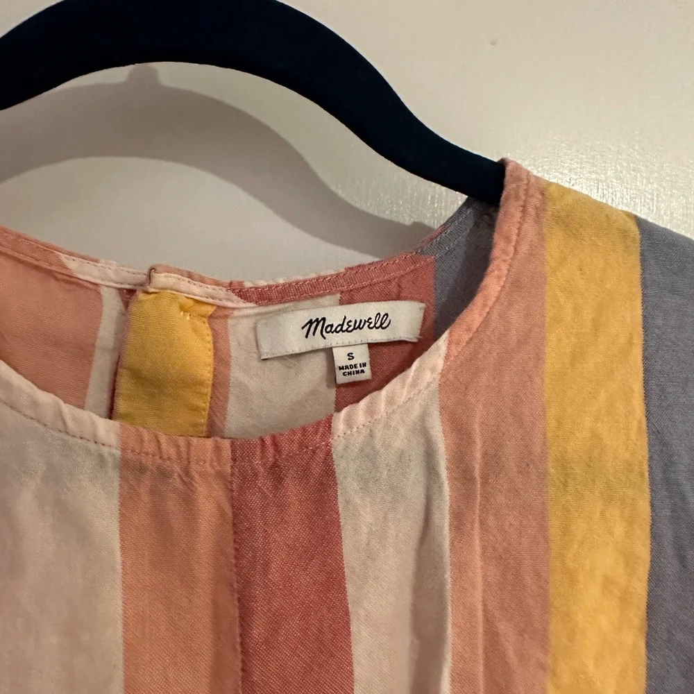 Madewell Striped Short Sleeve Shirt - Picture 4 of 4